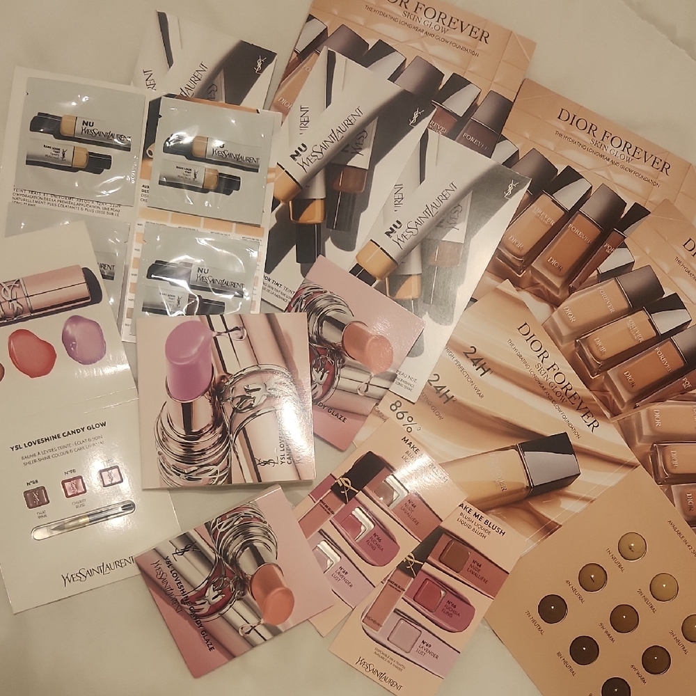 Yves Saint Laurent/Dior Foundation Collection - Cream and Tan Shades Samples